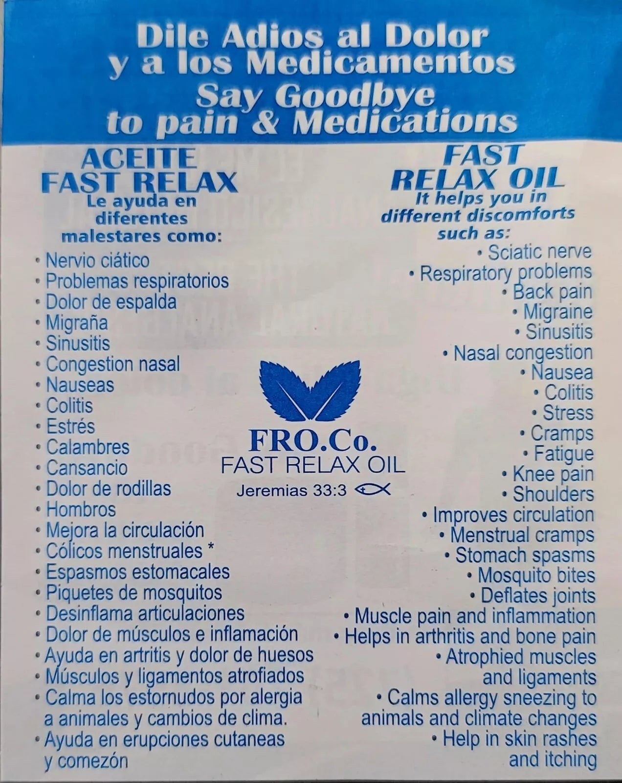 Spray-On 30ml Fast Relax Oil, Sleep, Pain, Aches Wellness 100% Organic USDA Certified, Made in the USA